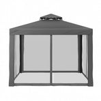 Instahut Gazebo Marquee 3m Outdoor Event Tent Camping Party Mesh Wall Canopy Grey, image 3