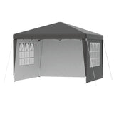 Instahut Gazebo 3x3 Pop Up Marquee Folding Tent Wedding Gazebos Camping Outdoor Shade Canopy Gray - Side View