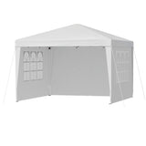 Instahut Gazebo 3x3 Pop Up Marquee Folding Tent Wedding Gazebos Camping Outdoor Canopy White - Side View