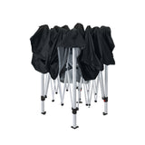 Instahut Gazebo Pop Up Marquee 3x3m Wedding Party Outdoor Camping Tent Canopy Shade Mesh Wall Black