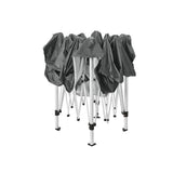 Instahut Gazebo Pop Up Marquee 3x3m Wedding Party Outdoor Camping Tent Canopy Shade Mesh Wall Grey - Side View