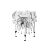 Instahut Gazebo Pop Up Marquee 3x3m Wedding Party Outdoor Camping Tent Canopy Shade Mesh Wall White - Side View