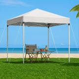 Instahut Gazebo 2x2m Outdoor Patio Garden Marquee Shade White - Close-Up Angle