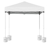 Instahut Gazebo 2x2m Outdoor Patio Garden Marquee Shade w/ Base Pods White - Side View