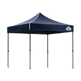 Instahut Gazebo Pop Up 3x3m w/Base Podx4 Marquee Folding Outdoor Wedding Camping Tent Shade Canopy Navy - Close-Up Angle