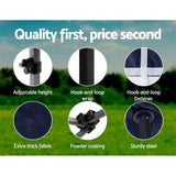 Instahut Gazebo Pop Up 3x4.5m w/Base Podx4 Marquee Folding Outdoor Wedding Camping Tent Shade Canopy Navy - Rear View