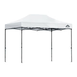 Instahut Gazebo Pop Up 3x4.5m w/Base Podx4 Marquee Folding Outdoor Wedding Camping Tent Shade Canopy White - Close-Up Angle