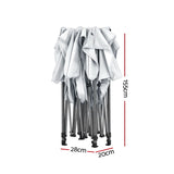 Instahut Gazebo Pop Up 3x4.5m w/Base Podx4 Marquee Folding Outdoor Wedding Camping Tent Shade Canopy White - Side View