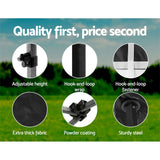 Instahut Gazebo Pop Up Marquee 3x6 Folding Tent Wedding 500D Camping Black - Rear View