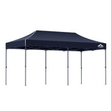 Instahut Gazebo Pop Up 3x6m w/Base Podx4 Marquee Folding Outdoor Wedding Camping Tent Shade Canopy Navy - Close-Up Angle