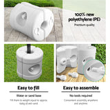 Instahut Gazebo Pop Up 3x6m w/Base Podx4 Marquee Folding Outdoor Wedding Camping Tent Shade Canopy Navy - Rear View