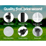 Instahut Gazebo Pop Up Marquee 3x6 Folding Tent Wedding 500D Oxford Fabric White - Rear View