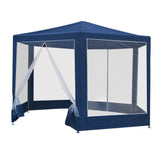 Instahut Gazebo?2x2m Marquee Wedding Party Tent Outdoor Camping Mesh Wall Canopy Shade Gazebos Navy - Side View