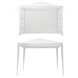 Instahut Gazebo 3x3m Marquee Wedding Party Tent Outdoor Camping Side Wall Canopy Window Panel White - Side View