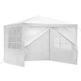 Instahut Gazebo 3x3m Marquee Wedding Party Tent Outdoor Camping Side Wall Canopy Window Panel White - Close-Up Angle