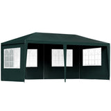 Instahut Gazebo 3x6m Marquee Wedding Party Tent Outdoor Camping Side Wall Canopy 4 Panel Green - Close-Up Angle