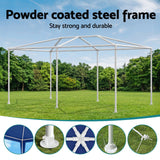 Instahut Gazebo 3x6m Wedding Party Marquee Tent Outdoor Event Camping Canopy Shade Blue - Close-Up Angle