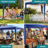 Instahut Gazebo 3x6m Wedding Party Marquee Tent Outdoor Event Camping Canopy Shade Blue - Extra Image