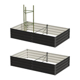 Livsip Garden Bed 290x90x30cm Planter Stand Box Galvanise