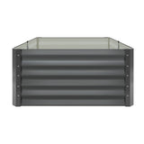 Livsip 120x80x45cm Garden Bed Galvanised Steel 4pcs