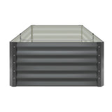 Livsip Garden Bed 160x80x45CM Galvanised Steel 2PCS