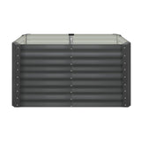 Livsip Garden Bed x 2 Galvanised Steel 120x80x73CM