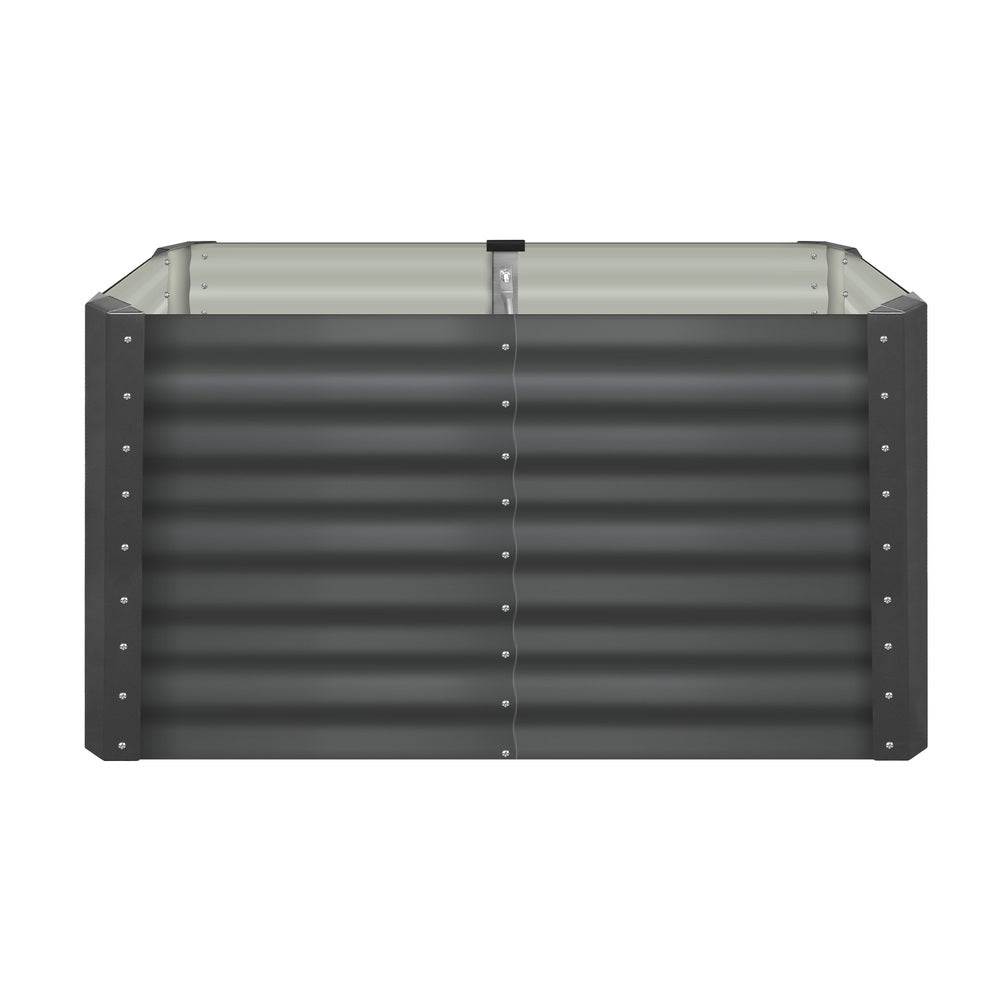 Livsip Garden Bed x 2 Galvanised Steel 120x80x73CM