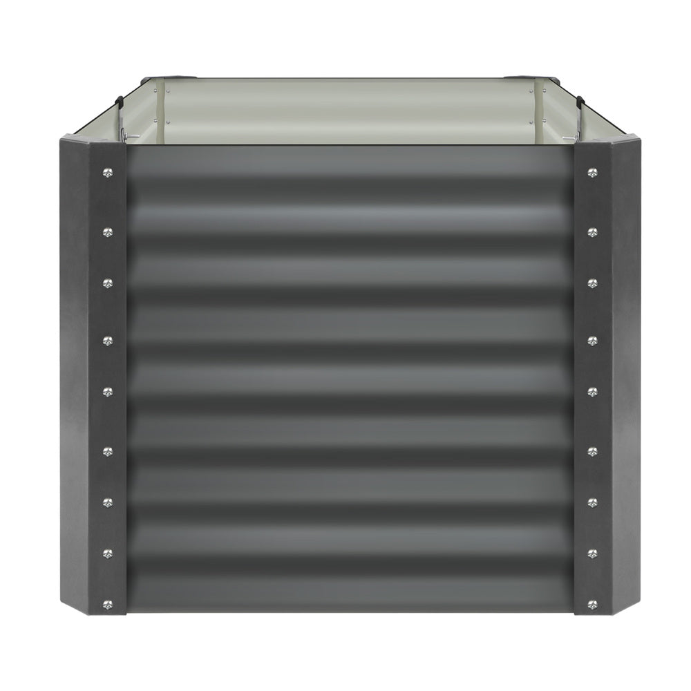 Livsip Garden Bed x 2 Galvanised Steel 120x80x73CM