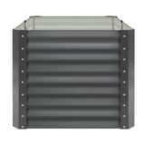 Livsip Garden Bed x 2 Galvanised Steel 120x80x73CM - 45-Degree Angle