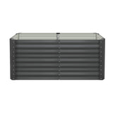 Livsip 160x80x73cm Garden Bed Galvanised Steel 4pcs - Close-Up Angle