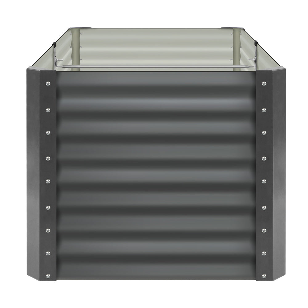 Livsip 160x80x73cm Garden Bed Galvanised Steel 4pcs