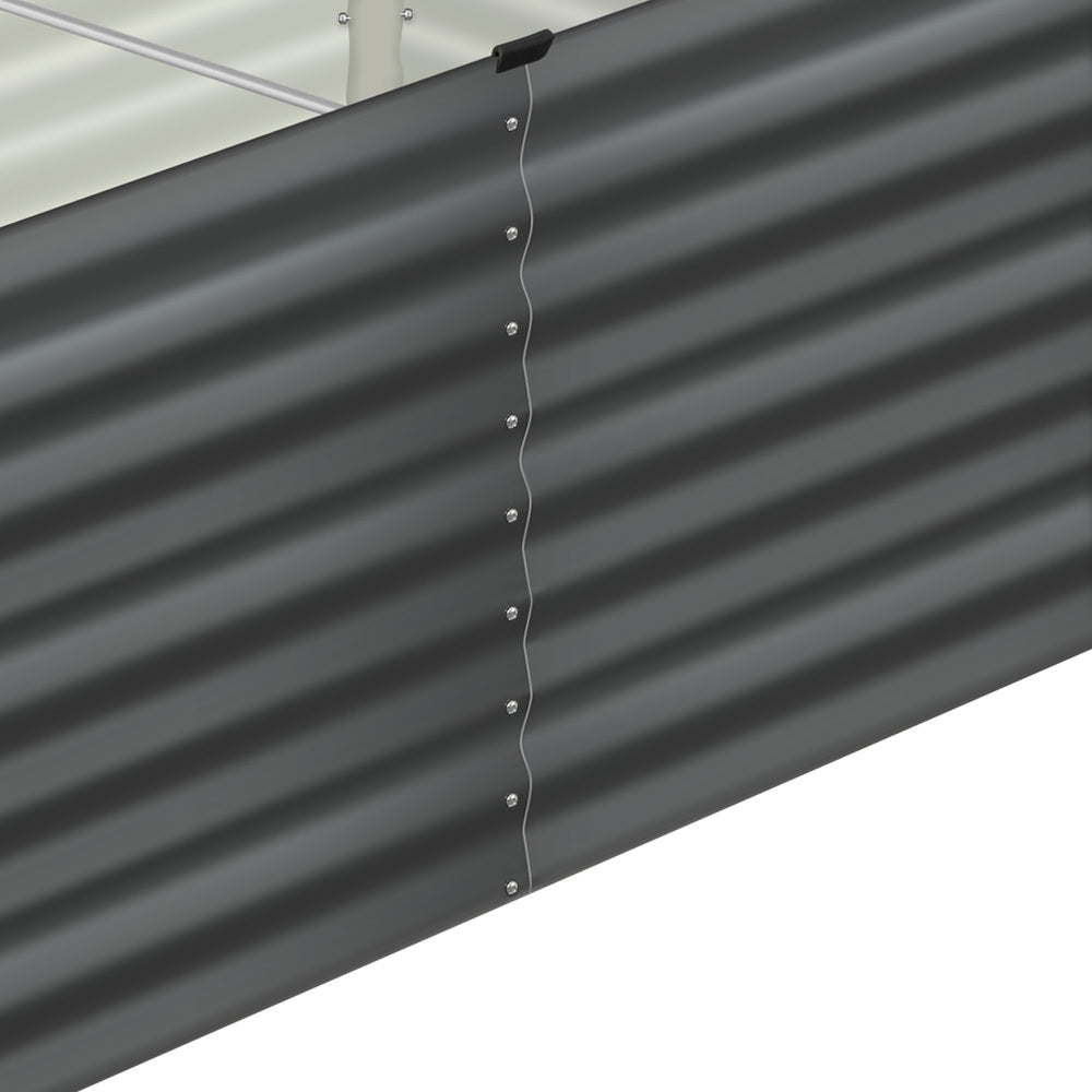 Livsip Raised Garden Bed Galvanised Steel 320x80x73CM