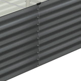 Livsip 160x80x73cm Garden Bed Galvanised Steel 4pcs
