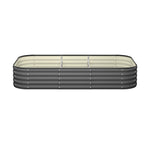 Livsip 9-IN-1 Raised Garden Bed Oval Galvanised Steel 40CM H, image 3