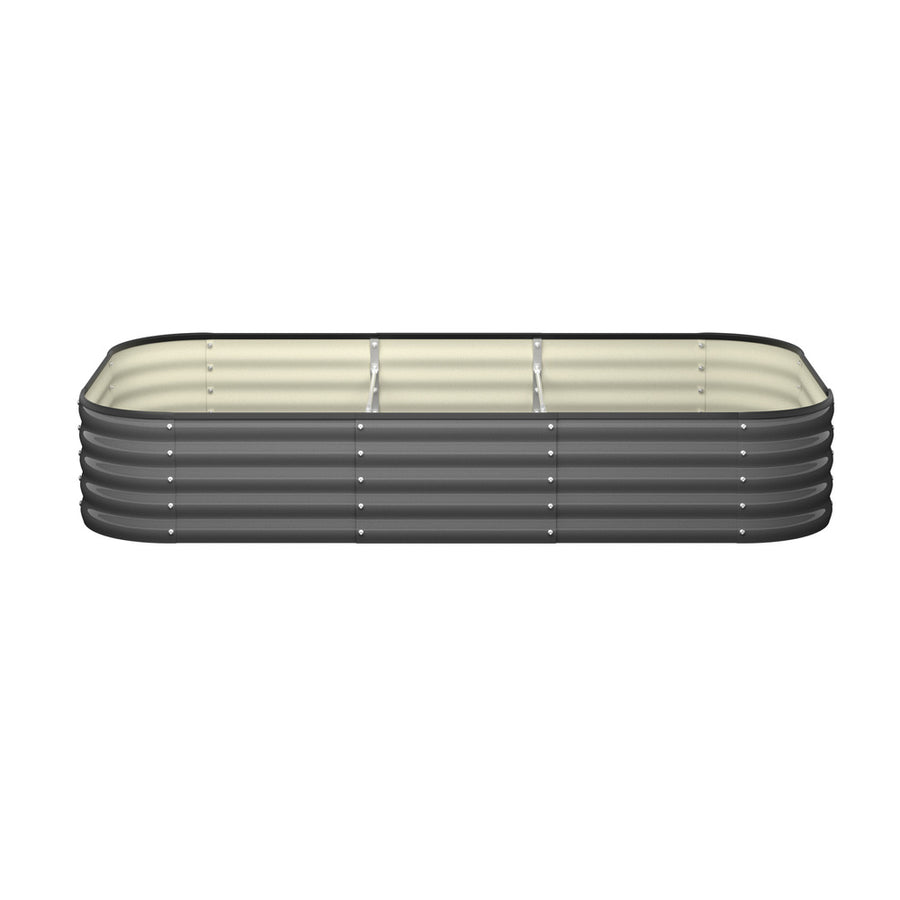 Livsip 9-IN-1 Raised Garden Bed Oval Galvanised Steel 40CM H, image 3