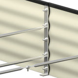 Livsip 9-IN-1 Raised Garden Bed Oval Galvanised Steel 40CM H - Front View