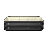 Livsip 9-IN-1 Raised Garden Bed Oval Galvanised Steel 56CM H