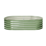 Livsip 3x Garden Bed 160x80x42cm Planter Box Raised Container Galvanised Green - Front View