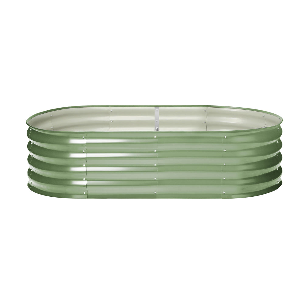 Livsip 4x Garden Bed 160x80x42cm Planter Box Raised Container Galvanised Green