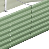 Livsip 4x Garden Bed 160x80x42cm Planter Box Raised Container Galvanised Green