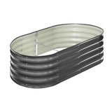 Livsip Galvanised Raised Garden Bed Steel Vegetable Planter 160X80X42CM
