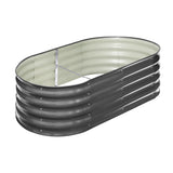 Livsip Galvanised Raised Garden Bed Steel Vegetable Planter 160X80X42CM
