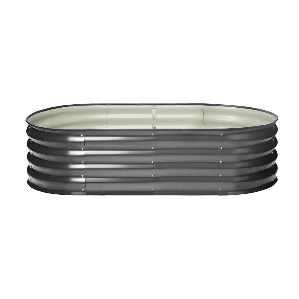 Livsip Galvanised Raised Garden Bed Steel Vegetable Planter 160X80X42CM