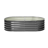 Livsip Galvanised Raised Garden Bed Steel Vegetable Planter 160X80X42CM - Side View