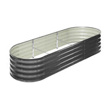 Livsip Galvanised Raised Garden Bed Steel Vegetable Planter 240X80X42CM