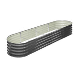 Livsip Galvanised Raised Garden Bed Steel Vegetable Planter 320X80X42CM