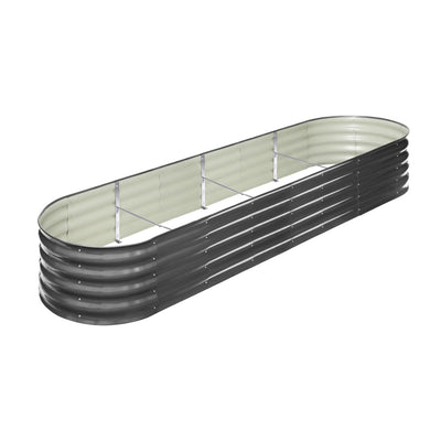 Livsip 4X Garden Bed Galvanised Raised Garden Bed 320X80X42CM