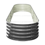 Livsip 2X Garden Bed Galvanised Raised Garden Bed 320X80X42CM - Side View