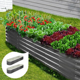 Livsip 2X Garden Bed Galvanised Raised Garden Bed 320X80X42CM