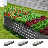 Livsip 3X Garden Bed Galvanised Raised Garden Bed 320X80X42CM - Close-Up Angle